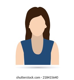 People design over white background, vector illustration