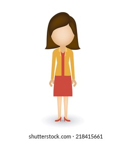 People design over white background, vector illustration