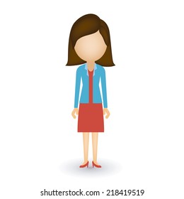 People design over white background, vector illustration