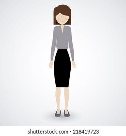 People design over white background, vector illustration