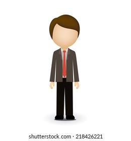 People design over white background, vector illustration