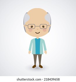People design over white background, vector illustration
