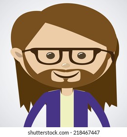 People design over white background, vector illustration