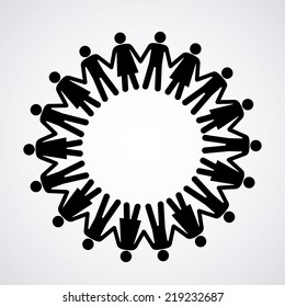 People design over white background, vector illustration
