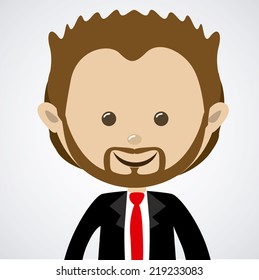 People design over white background, vector illustration