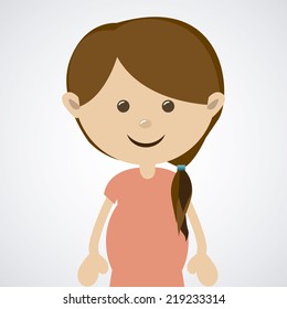 People design over white background, vector illustration