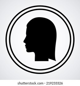 People design over white background, vector illustration