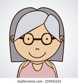 People design over white background, vector illustration