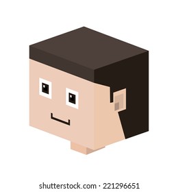 People design over white background, vector illustration