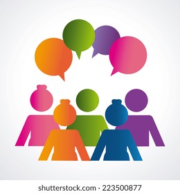 People design over white background, vector illustration 