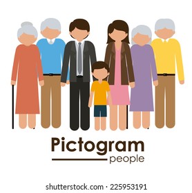 People design over white background, vector illustration
