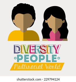 People design over white background, vector illustration
