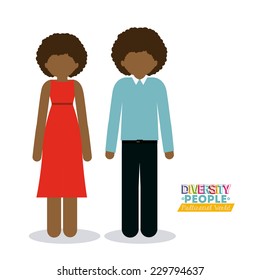 People design over white background, vector illustration