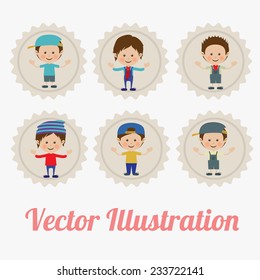 People design over white background, vector illustration.