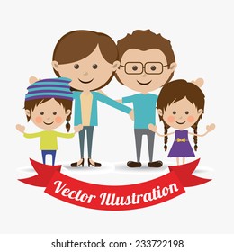 People design over white background, vector illustration.