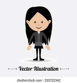 People design over white background, vector illustration.