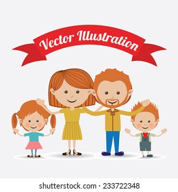 People design over white background, vector illustration.