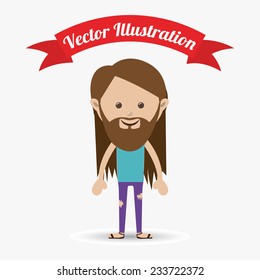 People design over white background, vector illustration.