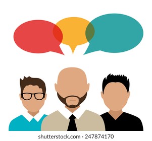 People design over white background, vector illustration.