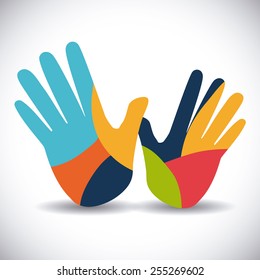 People design over white background, vector illustration.