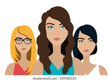 People design over white background, vector illustration.