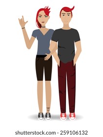 People design over white background, vector illustration.