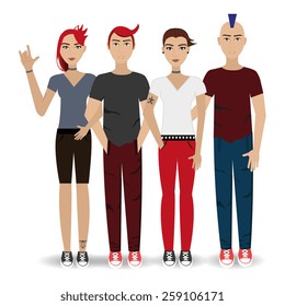 People design over white background, vector illustration.