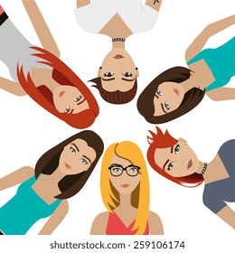 People design over white background, vector illustration.