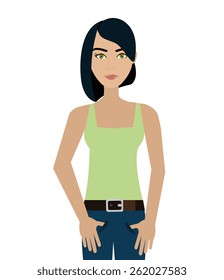 People design over white background, vector illustration.