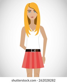 People design over white background, vector illustration.