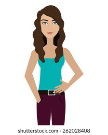 People design over white background, vector illustration.