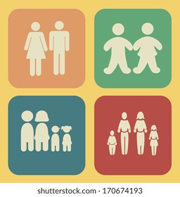 people design  over yellow background vector illustration 