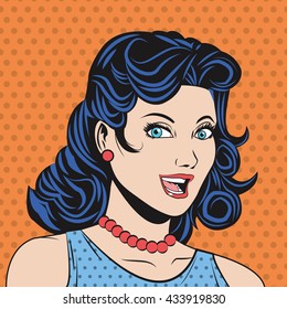 People Design. Pop Art Icon. Retro And Colorfull Illustration