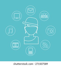 people design, vector illustration eps10 graphic 