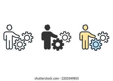 People Development Icons  Symbol Vector Elements For Infographic Web