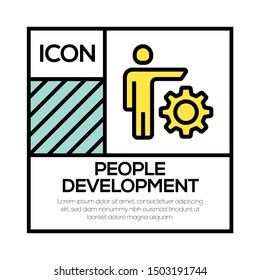 PEOPLE DEVELOPMENT AND ILLUSTRATION ICON CONCEPT