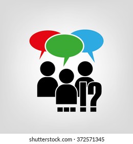 people dialog icon