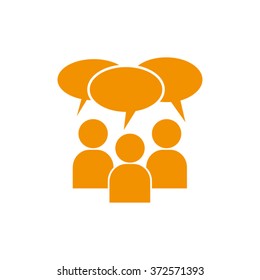 people dialog icon