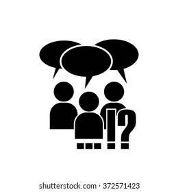 people dialog icon