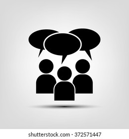 people dialog icon