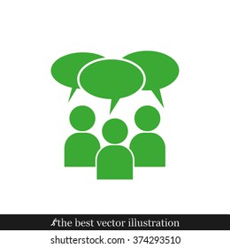 people dialog icon