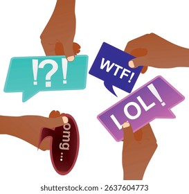 People dialogue concept. vector illustration