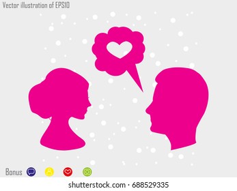 people dialogue, icon, vector illustration eps10