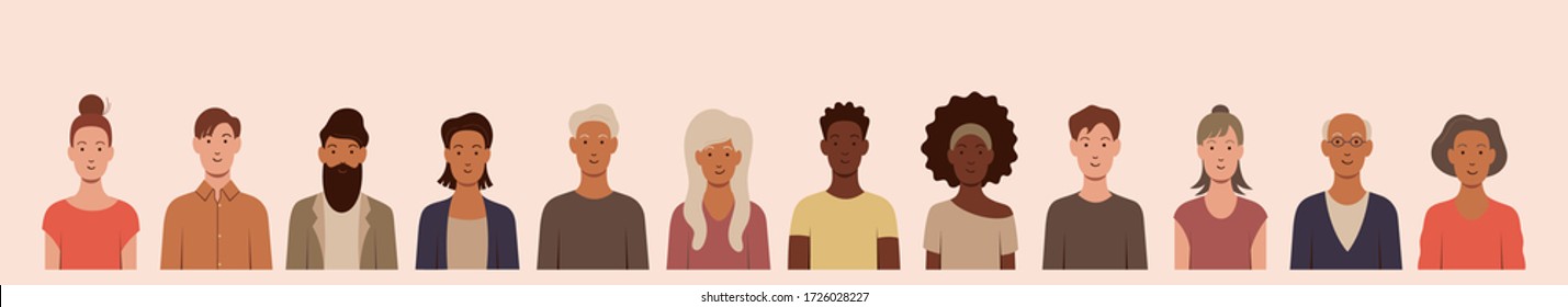 people of different age color and gender