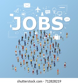 People with different careers and jobs icons