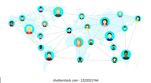 People Different Nationalities Different Countries Continents Stock ...