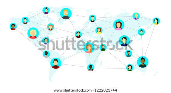 People Different Nationalities Different Countries Continents Stock ...