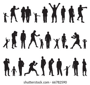 people different poses