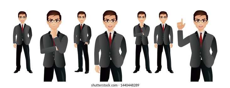 people with different poses. vector