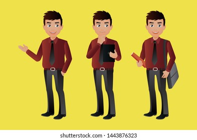 people with different poses. vector